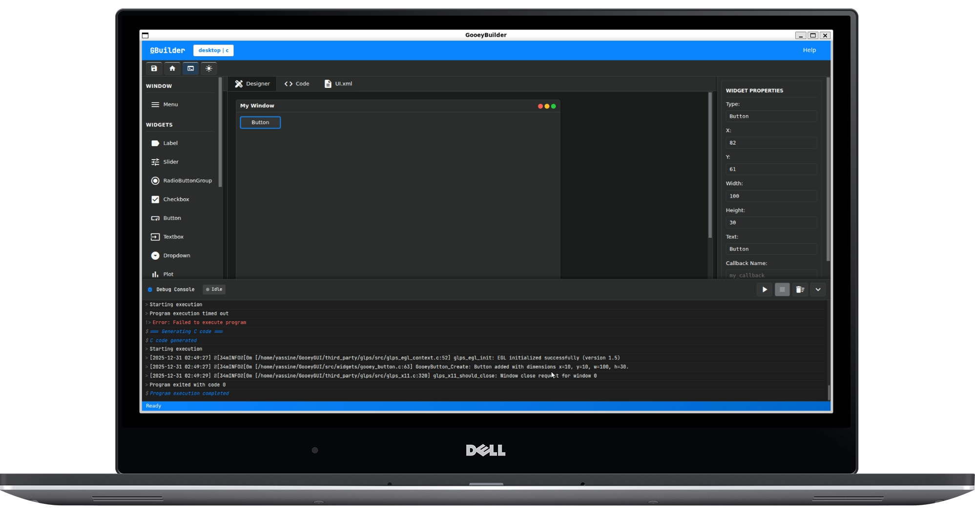 GooeyBuilder Preview