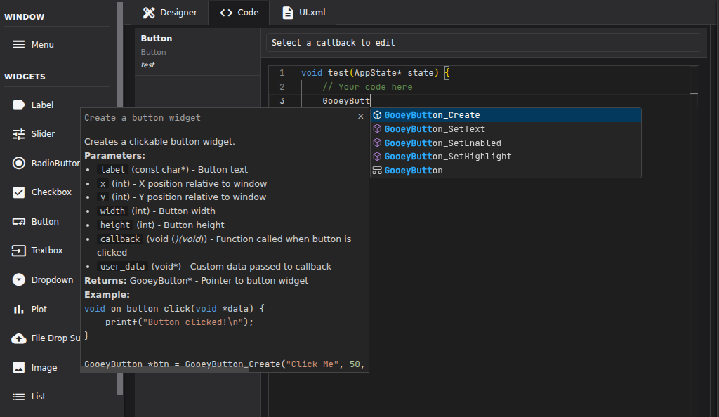 Intellisense