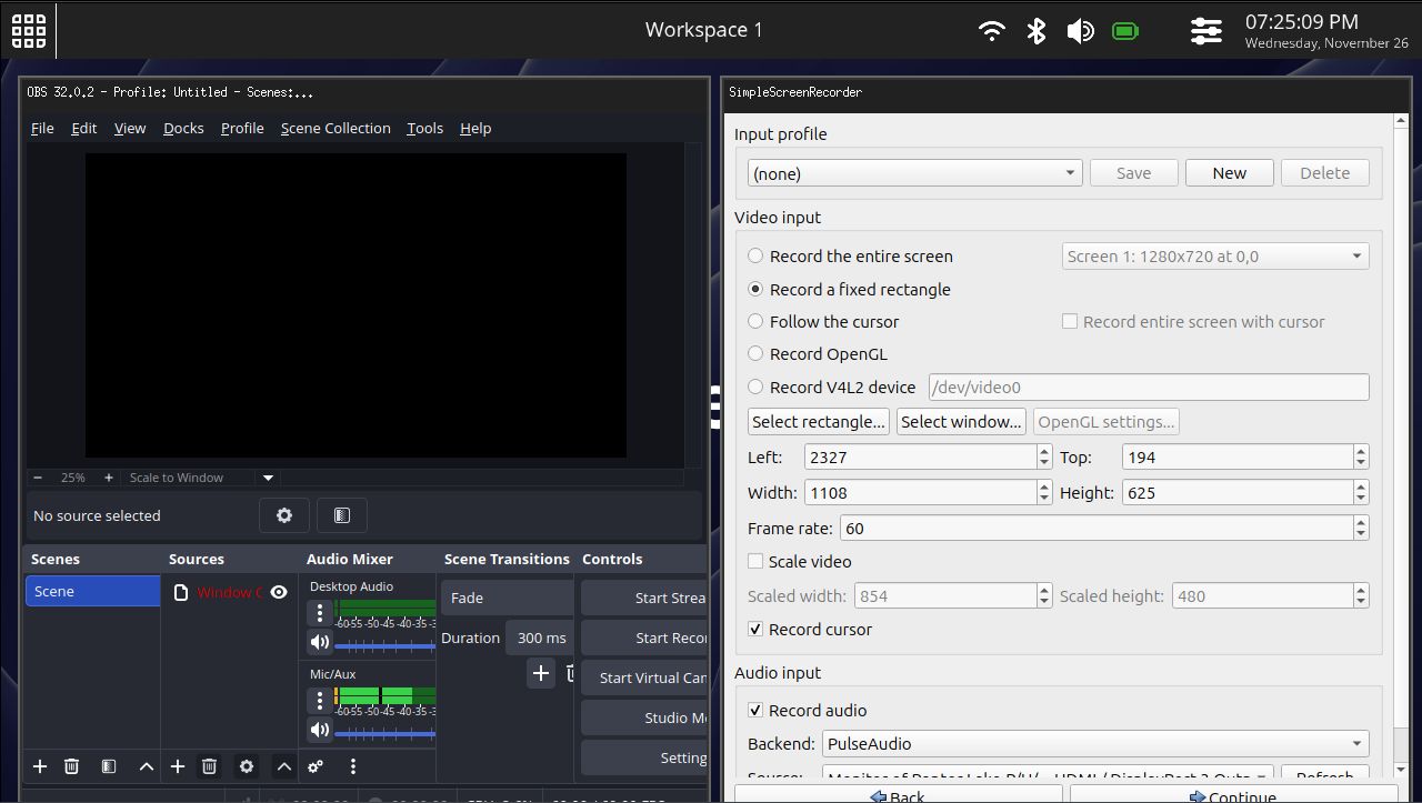 Tiling window management